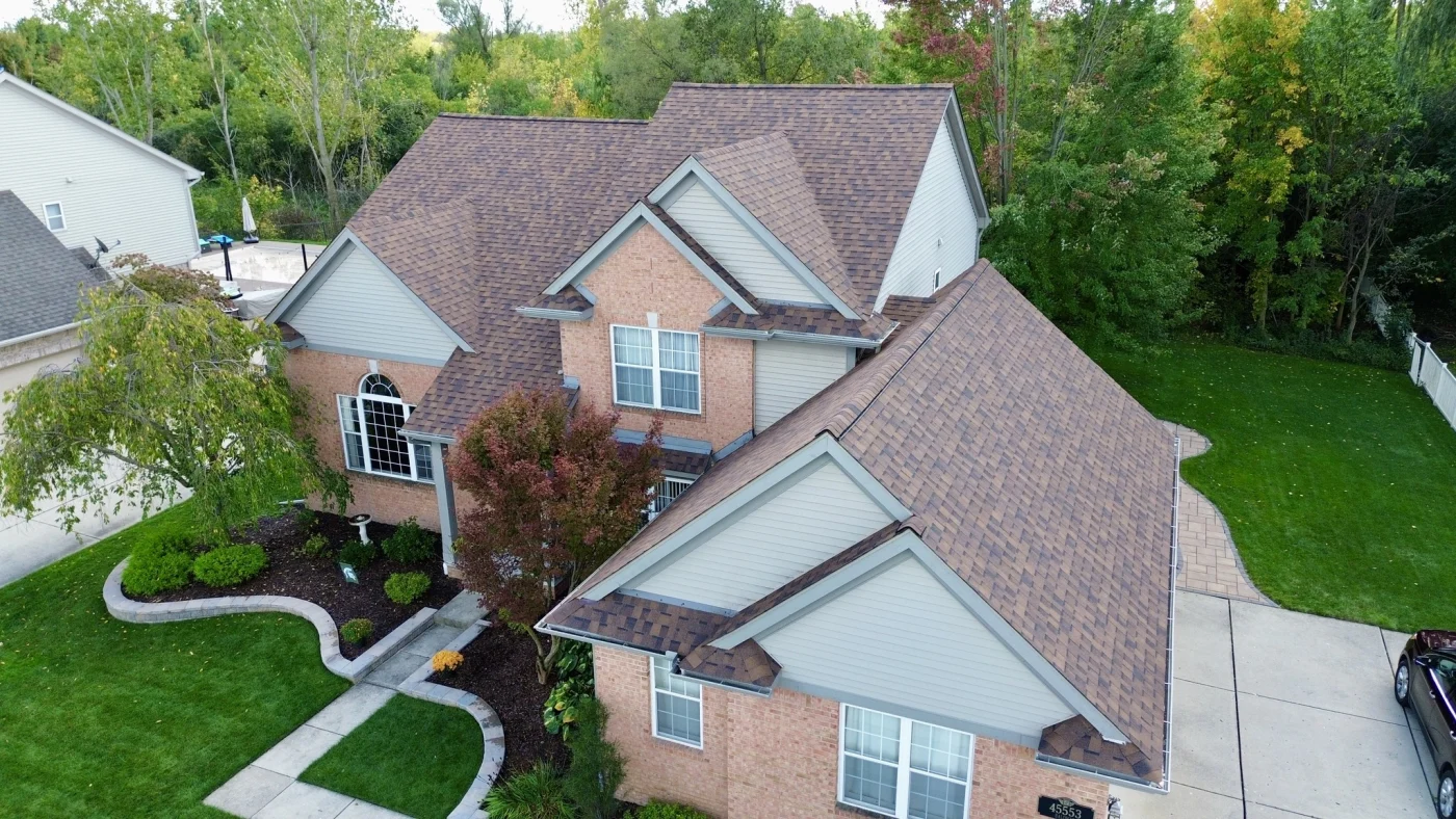 Roof Replacement Canton Michigan Brown Shingles