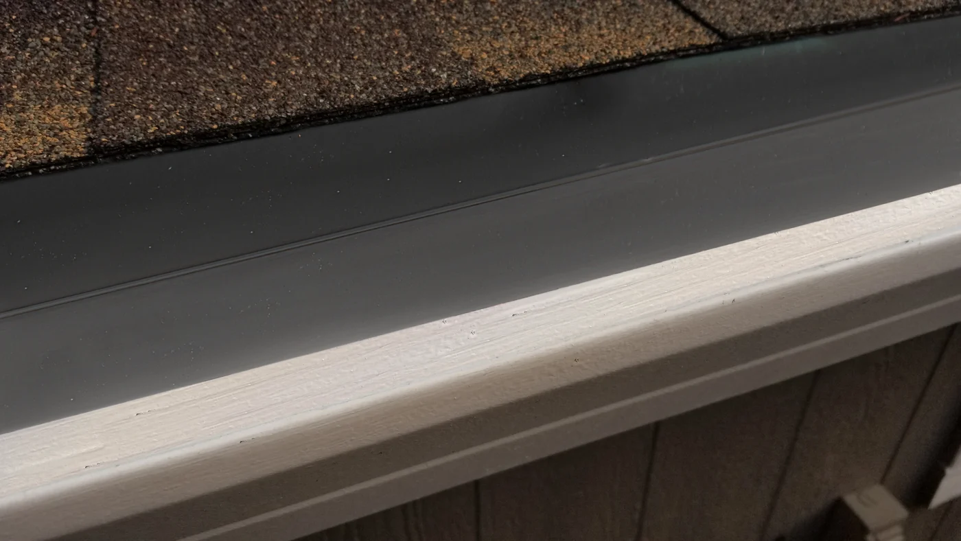 A photo of a gutter guard.